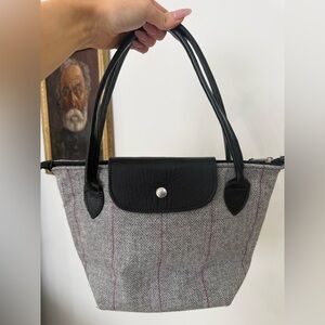 Authentic wool and deerskin bag made in Scotland